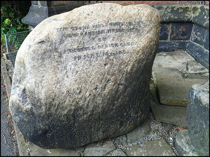 Boulder in St Wilf's, Standish