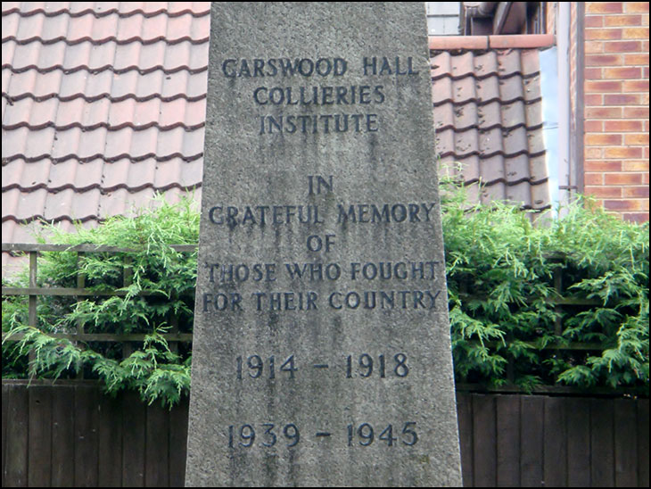 Garswood Hall Memorial