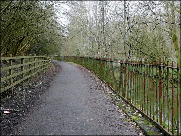 River bank walk