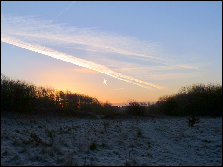 Early frosty morning