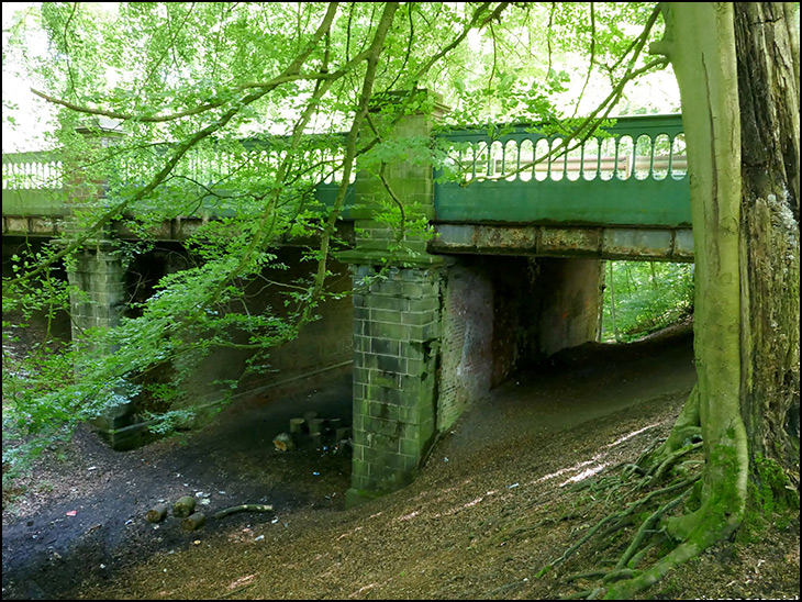 Old railway line bridge