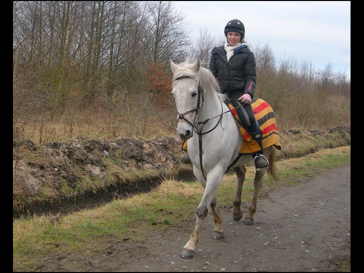 To see a young lady upon a white horse.