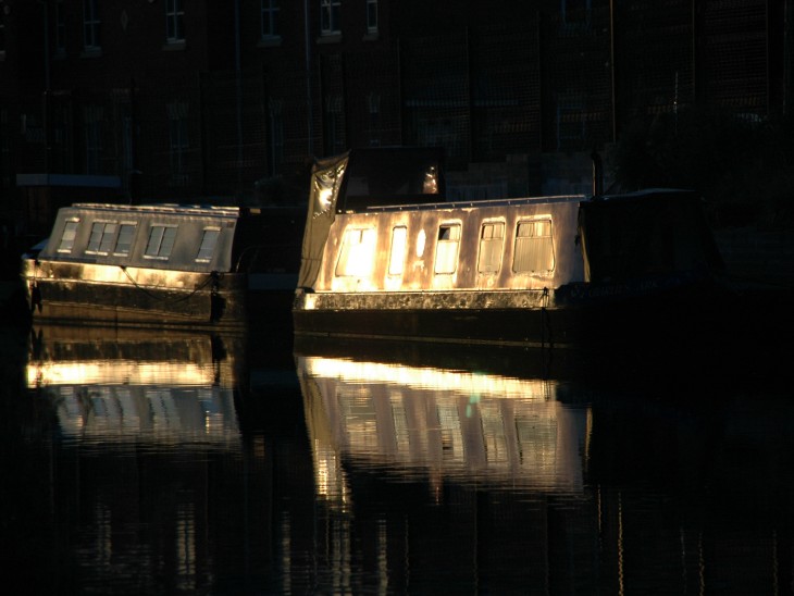 Canal at night