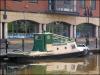 On hire and moored at Wigan Pier