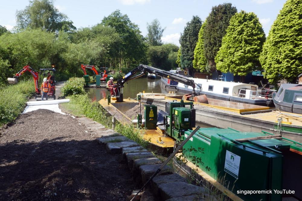 Making the new towpath