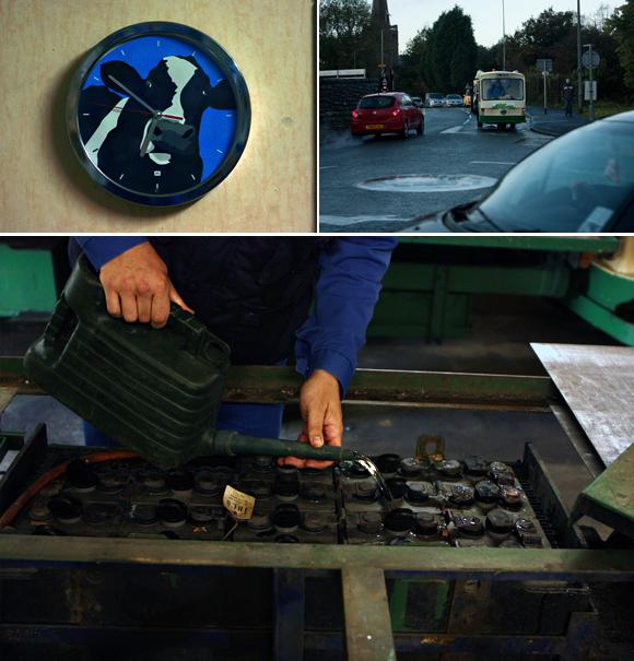 Around 7am the Milkmen come back from their milk rounds and fill batteries of their milk floats with a water / 2012