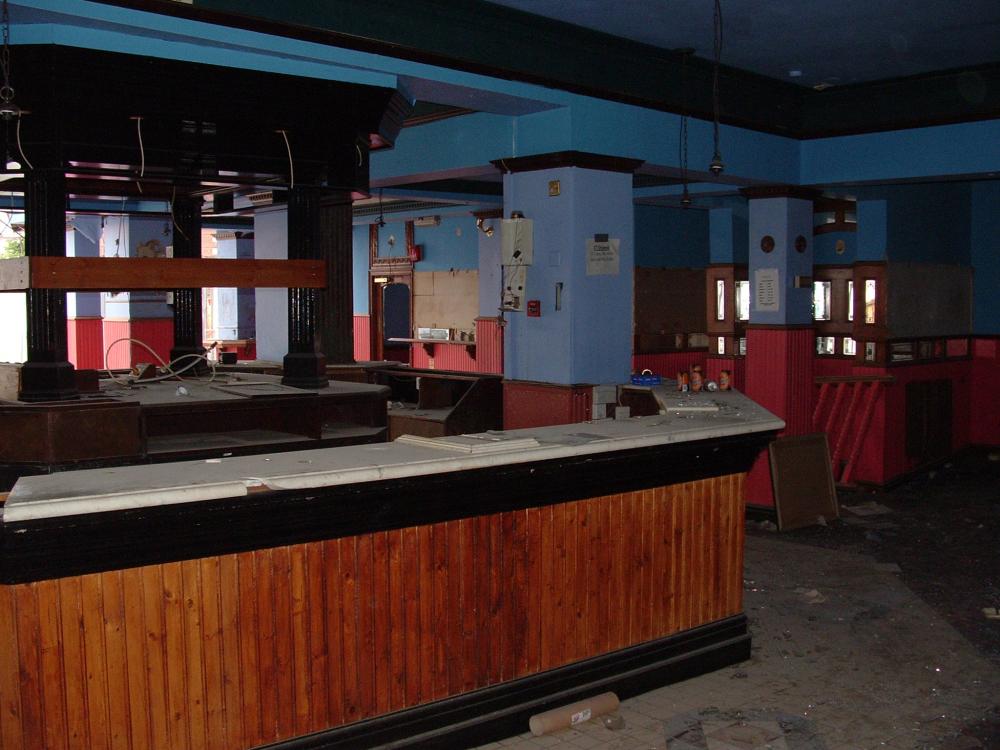 old ship pub interior before demolition.