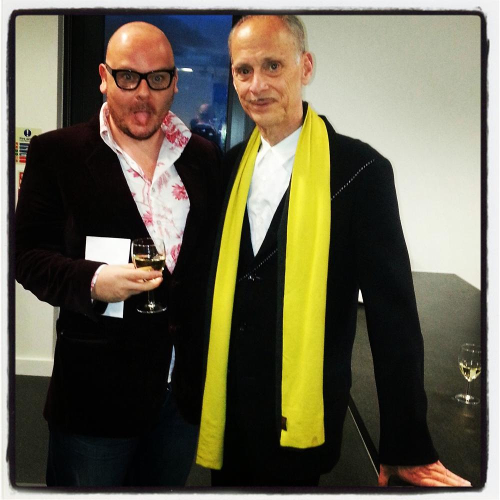 Mark Edward out with film producer and director (Hairspray),  John Waters. 